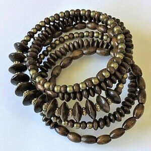BEADED COIL WRAP BRACELET